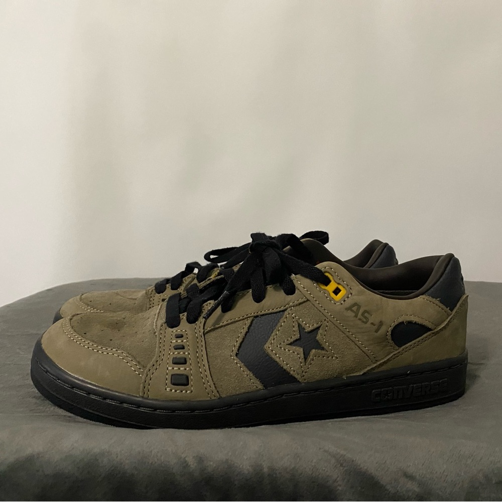 Cons AS-1 PRO OX Skateboard Shoes Men Sz 8.5 Women 10 Alexis Sablone Olive Green